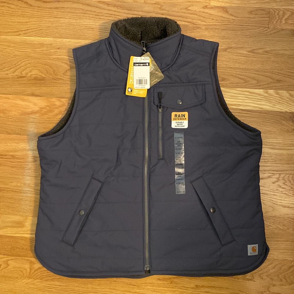 Carhartt Women’s Utility Sherpa-Lined Vest NET Size XL 103907 Reversible NWT
